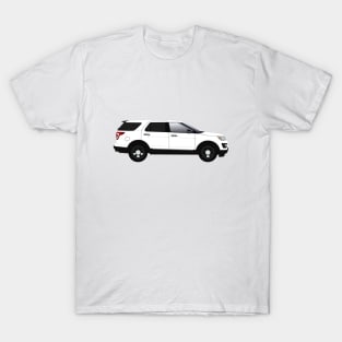 White Explorer SUV T-Shirt